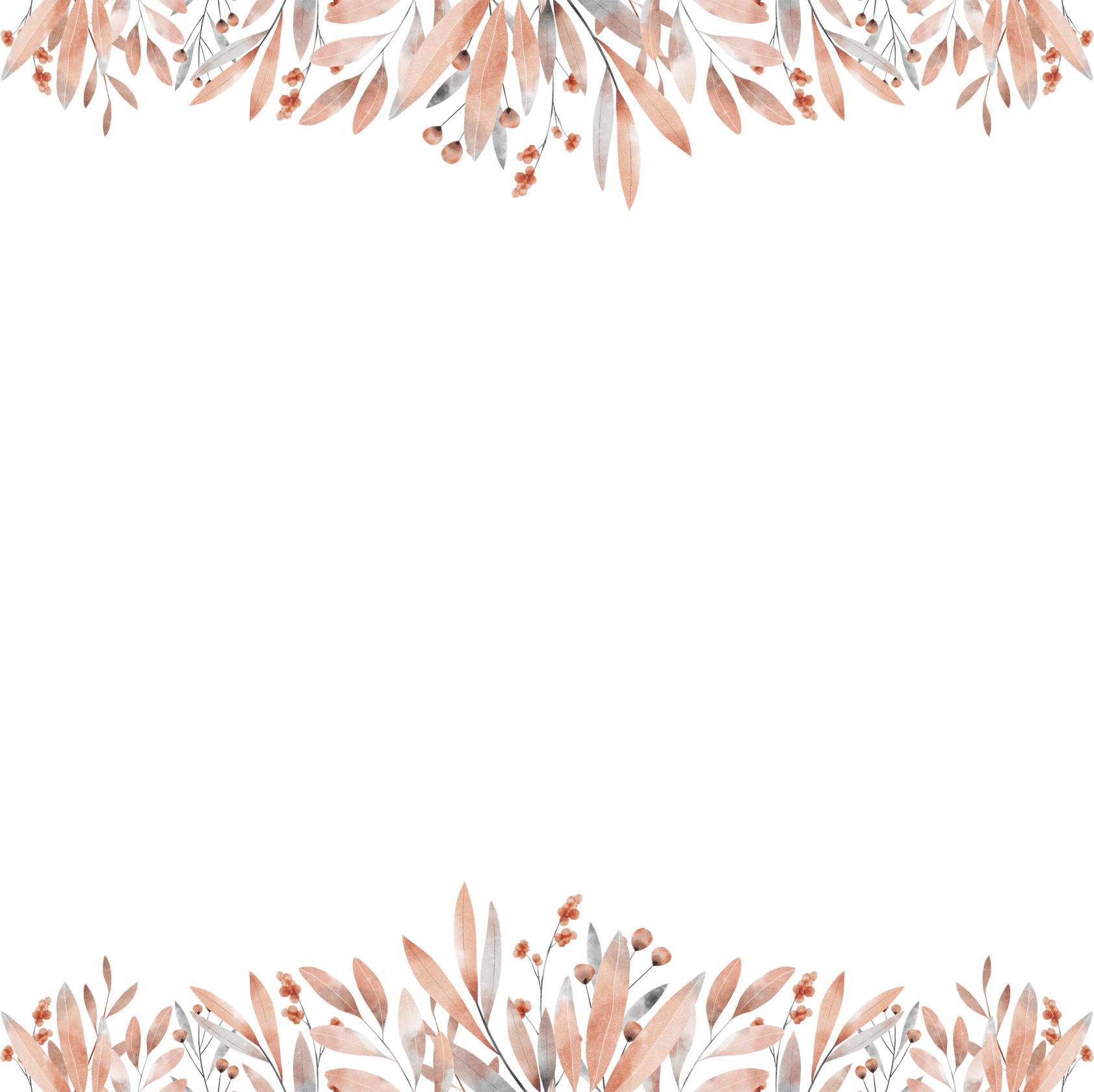 Watercolor Leaf Background